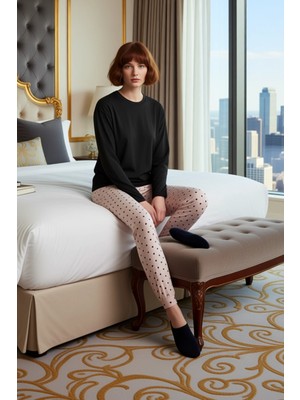 Ersefa Kadın Kalpli Kışlık Ev Giyim Takımı Fonksiyonel Dayanıklı Kaliteli Konforlu Estetik Modern