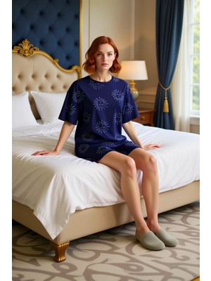 Ersefa Kadın Güneş Baskılı Örme Pijama Takımı Fonksiyonel Dayanıklı Kaliteli Konforlu Estetik Şık