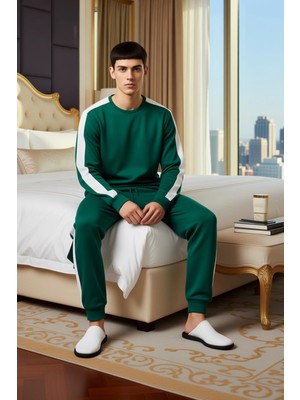 Ersefa Erkek Spor Tarzı Örme Lounge Takımı Fonksiyonel Dayanıklı Kaliteli Konforlu Estetik Modern