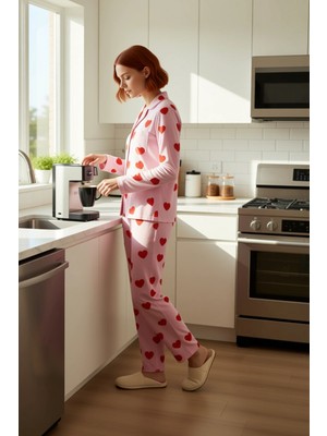 FRM Kadın Fiyonk Detaylı Viskon Pijama Takımı Fonksiyonel Dayanıklı Kaliteli Konforlu Estetik Şık