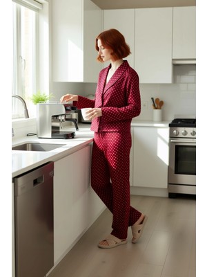 FRM Kadın Kalpli Viskon Pijama Takımı Fonksiyonel Dayanıklı Kaliteli Konforlu Estetik Premium Şık