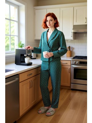 FRM Kadın Kalpli Viskon Pijama Takımı Fonksiyonel Dayanıklı Kaliteli Konforlu Estetik Premium Şık