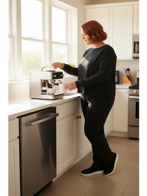 FRM Kadın Büyük Beden Selanik Örme Eşofman Takımı Fonksiyonel Dayanıklı Kaliteli Konforlu Spor