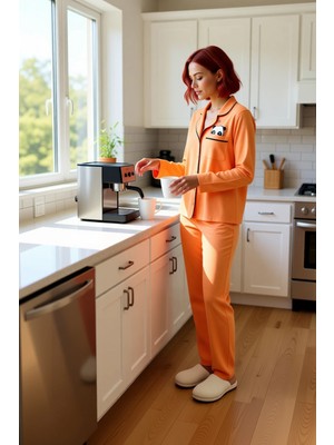 FRM Kadın Melanj Panda Baskılı Lounge Pijama Takımı Fonksiyonel Dayanıklı Kaliteli Konforlu Şık