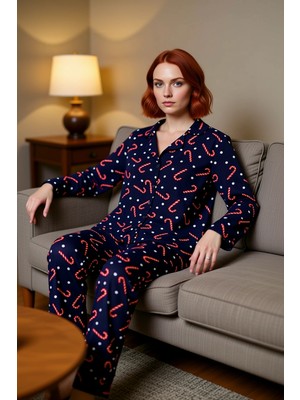 PayBuy Kadın Yılbaşı Temalı Viskon Pijama Takımı Fonksiyonel Dayanıklı Kaliteli Konforlu Estetik Şık
