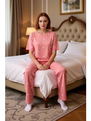 Ersefa Kadin Kalpli Ev Giyim Takımı Bisiklet Yaka Fonksiyonel Dayanıklı Kaliteli Konforlu Estetik