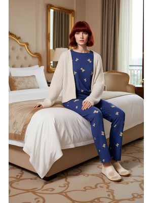 Ersefa Kışlık Polar Ayıcık Desenli Kadın Pijama Takımı Fonksiyonel Dayanıklı Kaliteli Konforlu Şık