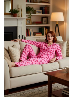 PayBuy Kadın Kalp Desenli Pijama Takımı Fonksiyonel Dayanıklı Kaliteli Konforlu Estetik Premium Şık