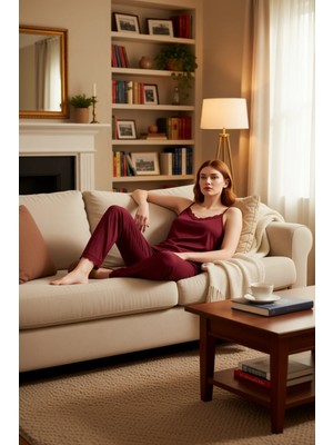 PayBuy Kadın Dantel Detaylı Örme Pijama Takımı Üçlü Set Fonksiyonel Dayanıklı Kaliteli Konforlu Şık