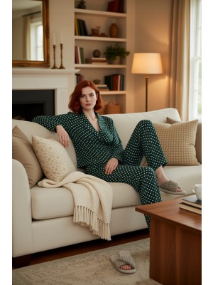PayBuy Kadın Kalp Desenli Viskon Pijama Takımı Fonksiyonel Dayanıklı Kaliteli Konforlu Estetik Şık