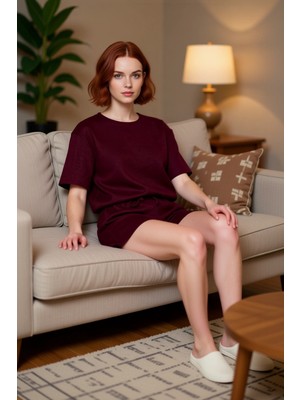 PayBuy Kadın Waffle Dokulu Örme Pijama Takımı Fonksiyonel Dayanıklı Kaliteli Konforlu Estetik Şık