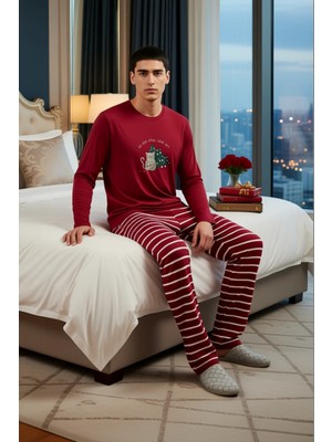 Ersefa Erkek Çizgili Ev Giyim Pijama Takımı Fonksiyonel Dayanıklı Kaliteli Konforlu Estetik Rahat
