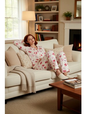 PayBuy Kadın Kalp Desenli Pijama Takımı Fonksiyonel Dayanıklı Kaliteli Konforlu Estetik Premium Şık