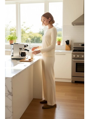 FRM Kadın Mürdüm Lounge Pijama Takımı Viskon Süprem Kayık Yaka Fonksiyonel Dayanıklı Kaliteli Şık