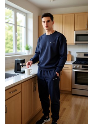 FRM Erkek Nakışlı Konforlu Pijama Takımı Fonksiyonel Dayanıklı Kaliteli Estetik Premium Modern