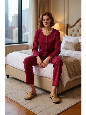 Ersefa Kadın Koyu Fitilli Örme Lounge Takımı Fonksiyonel Dayanıklı Kaliteli Konforlu Estetik Spor