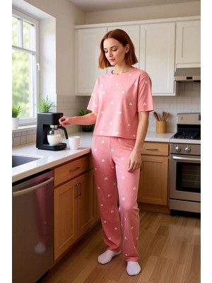 FRM Kadin Kalpli Ev Giyim Takımı Bisiklet Yaka Fonksiyonel Dayanıklı Kaliteli Konforlu Estetik