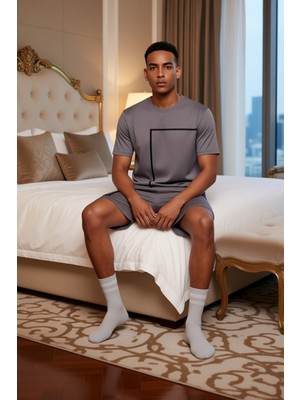 Ersefa Erkek Baskılı Konforlu Pijama Takımı Fonksiyonel Dayanıklı Kaliteli Estetik Premium Modern