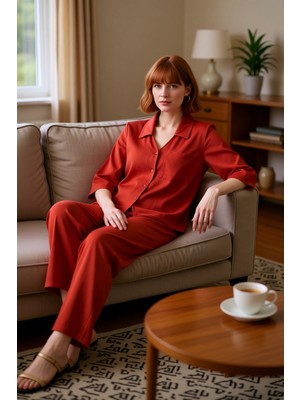PayBuy Kadın Viskon Örme Gömlek ve Pantolon Takımı Fonksiyonel Dayanıklı Kaliteli Konforlu Modern