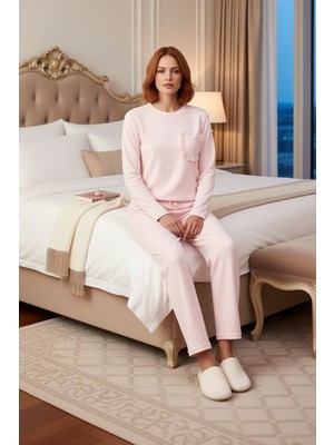 Ersefa Kadın Kalp Desenli Pijama Takımı Fonksiyonel Dayanıklı Kaliteli Konforlu Estetik Premium Şık