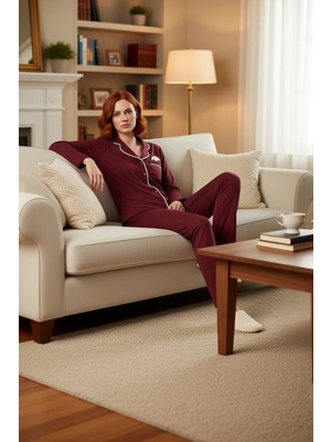 PayBuy Kadın Melanj Panda Baskılı Gömlek Pantolon Pijama Takımı Fonksiyonel Dayanıklı Kaliteli Şık