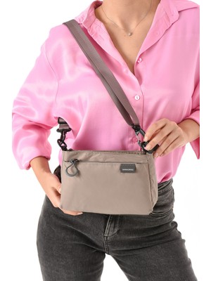 Rky Serenity Sanmorris Kadın 3 Bölmeli Paraşüt Kumaş Ayarlanabilir Çapraz Askılı Çanta