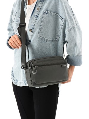 Rky Serenity Sanmorris Kadın 3 Gözlü Paraşüt Kumaş Ayarlanabilir Çapraz Askılı Çanta