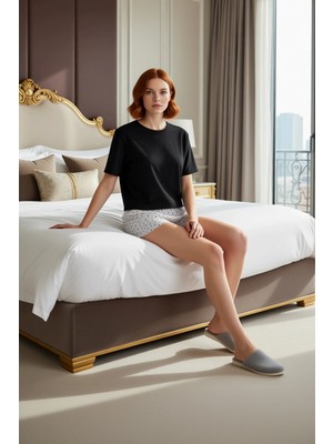 Ersefa Kadın Yıldızlı Pijama Takımı Fonksiyonel Dayanıklı Kaliteli Konforlu Estetik Premium Rahat