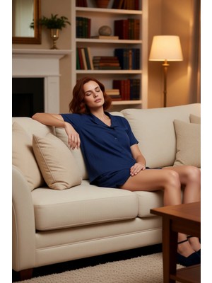 PayBuy Kadın Karpuz Nakışlı Viskon Pijama Takımı Fonksiyonel Dayanıklı Kaliteli Konforlu Estetik Şık