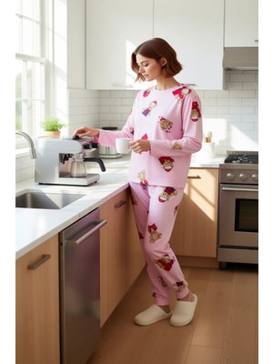 FRM Kadin Ayiciikli Ev Giyim Pijama Takımı Fonksiyonel Dayanıklı Kaliteli Konforlu Estetik Şık