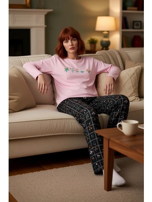 PayBuy Kadin Kurdele Desenli Kirmizi Puantiyeli Pijama Takımı Fonksiyonel Dayanıklı Kaliteli Spor
