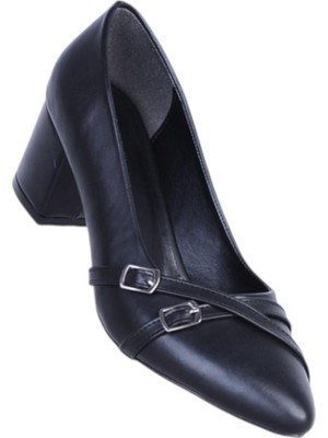 Ayakcenter Pıno5 Siyah Kadın 7cm Topuklu Ayakkabı