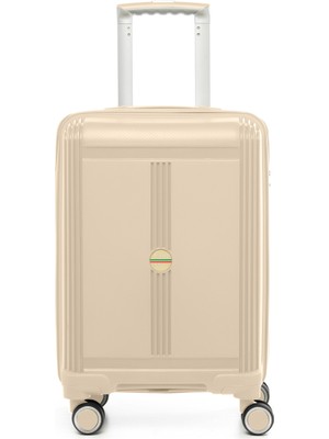Unisex  JMY8101.12 John May Pp Silikon Valiz Küçük Boy  57X35X25CM  Krem