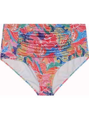 No Gossip Büyük Beden Yüksek Bel Karın Toparlayıcı Tek Bikini Alt