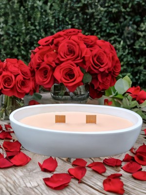 Çift Fitilli Hoş Kokulu  Tasarım %100 Doğal Soya Mum - Temiz Yanışlı Bohem Konsept  Ev Dekorasyonu, Yoga–medıtasyon ve Fotoğraf Çekimleri Için Zarif Seçenek