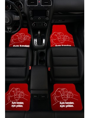 Sonictouch Universal Oto Araba Paspası Takımı Dijital Baskılı Her Araca Uyumlu Yıkanabilir 22OPD251101