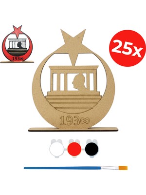 Kidose Ahşap Atatürk Figürü, Bayrak ve Anıtkabir Tasarım Seti – Etkinlik Kiti