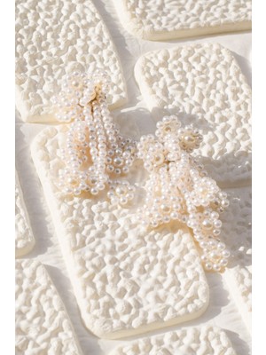 Tevhide - Klipsli Inci Küpe