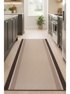 Melaris Halı Mutfak Halısı Yıkanabilir Yolluk Kaymaz Taban Dokuma Paspas