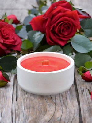 Dekoratif Minimal Yuvarlak Hoş Kokulu %100 Doğal Soya Mum - Tek Ahşap Fitilli Modern Tasarım - Ev ve Ofis Dekorasyonu, Medıtasyon–yoga Alanları, Romantik Ortamlar ve Özel Günler Için Zarif Hediye