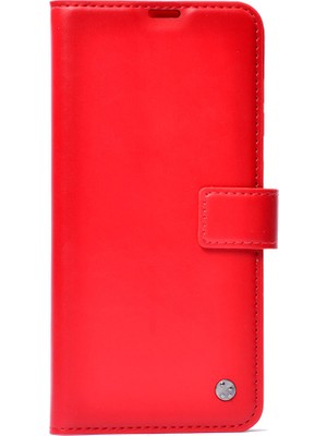 Tekno Grup Redmi Note 15 Pro Plus Kılıf Zore Kar Deluxe Kapaklı Kılıf - Kırmızı