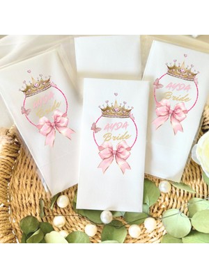 Lion Baskı ve Organizasyon Bride Baskılı Kişiye Özel Peçete