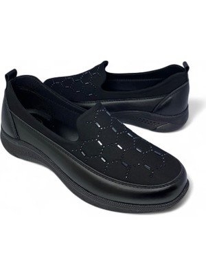 Desimod Kadın Ortopedik Yumuşak Rahat Giyimli Taşlı Günlük Ayakkabı