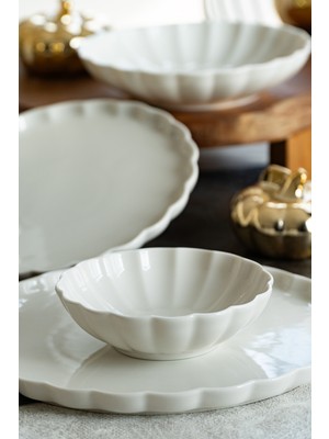 Bernardo Lyon 24 Parça Porselen Yemek Takımı Beyaz