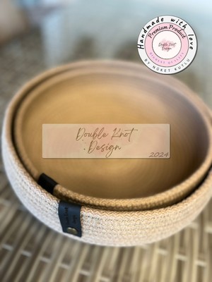 Double Knot Design Bowl Sepet. 2li Set Masa Üstü Düzenleyici. Banyo,mutfak,salon,çocuk Odası