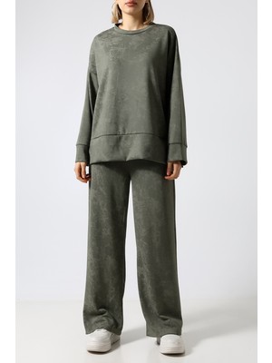 Sabr Baskılı Polyviskon Kumaş Ikili Takım – Rahat ve Şık Tunik & Pantolon Kombini