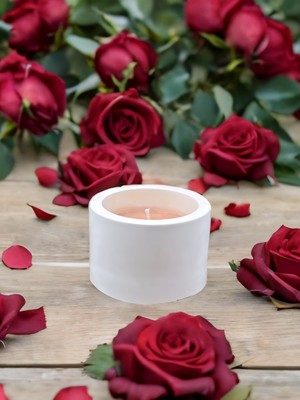 Dekoratif Minimal Silindirik Hoş Kokulu %100 Doğal Soya Mum Modern ve Şık Tasarım Ev ve Ofis Dekorasyonu, Medıtasyon–yoga Alanları, Romantik Ortamlar ve Özel Günler Için Zarif ve Estetik Hediyelik