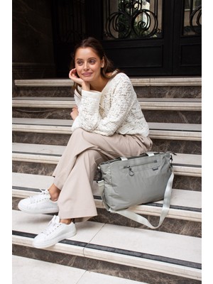 Rky Serenity Sanmorris Paraşüt Kumaş Çok Gözlü Hafif Günlük ve Seyahat Omuz Çantası