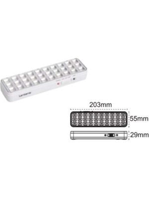 Pelsan 30 Ledli Işıldak 6-8 Saat Aktif Işık Değiştirilebilir Batarya ile 220-240 V Giriş Ip 40 204619 (5061 1270)