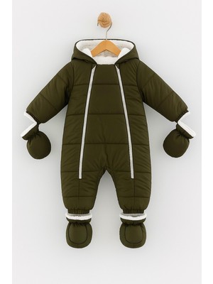 Dekuteks Yağmur-Soğuk Geçirmez Kapüşonlu Çıkarılabilir Eldiven ve Patikli Bebek Kozmonot-Astronot Tulum